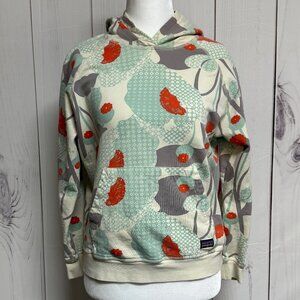 Patagonia Women’s Hoodie, Size Small, Poppy Fitz Stripe Birch White, RARE PRINT